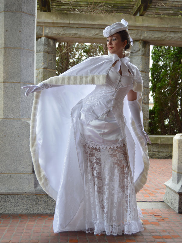 White Bridal Gown by auralynne