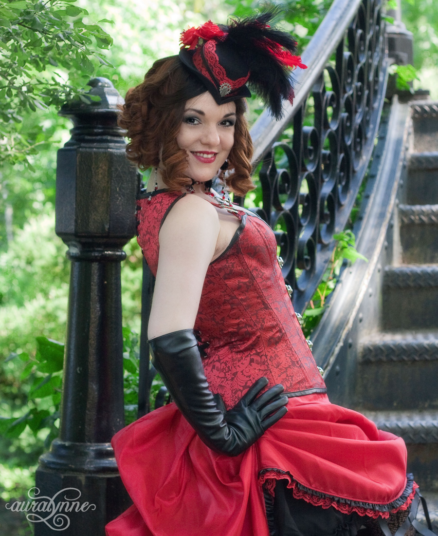 Steampunk Halloween Costume – Sassy In Red – Auralynne