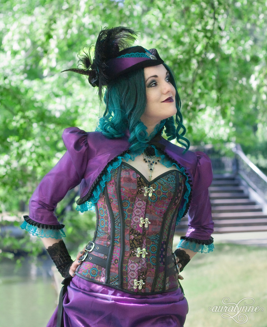 Perfectly Purple Steampunk Corset – auralynne