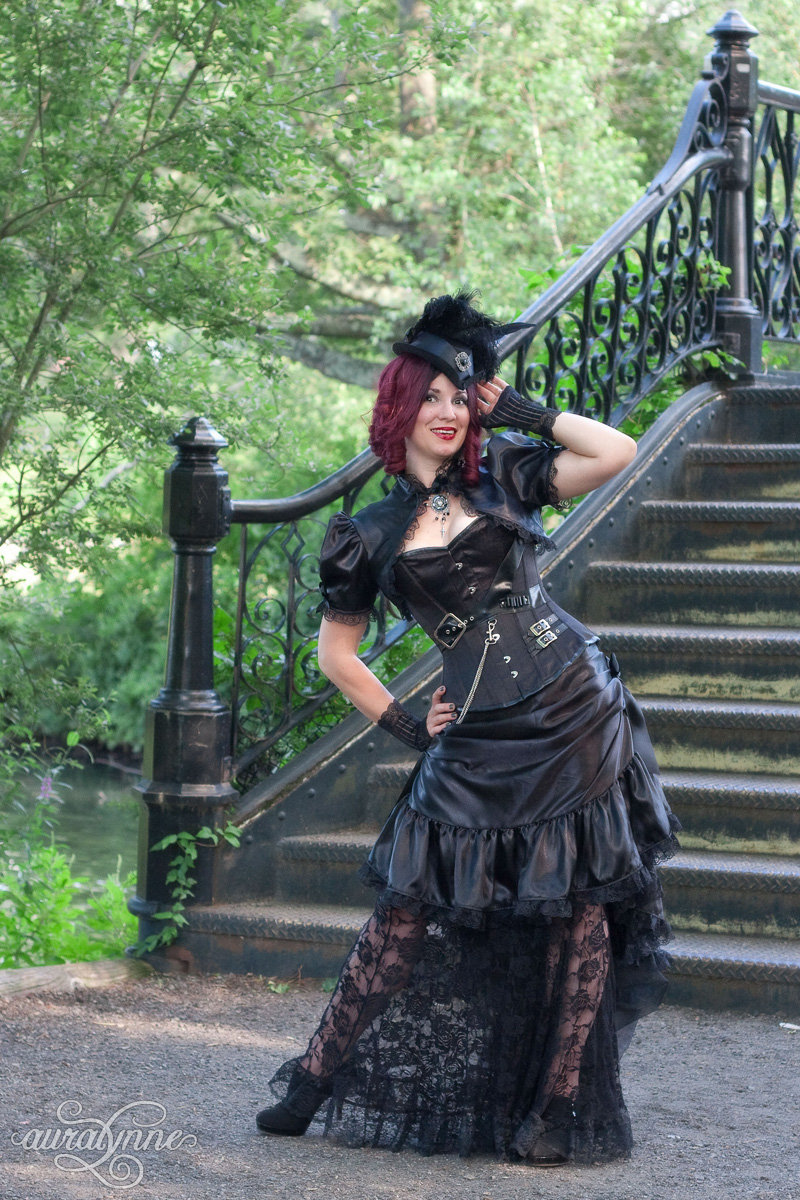 Black Steampunk Costume – Huntress – auralynne