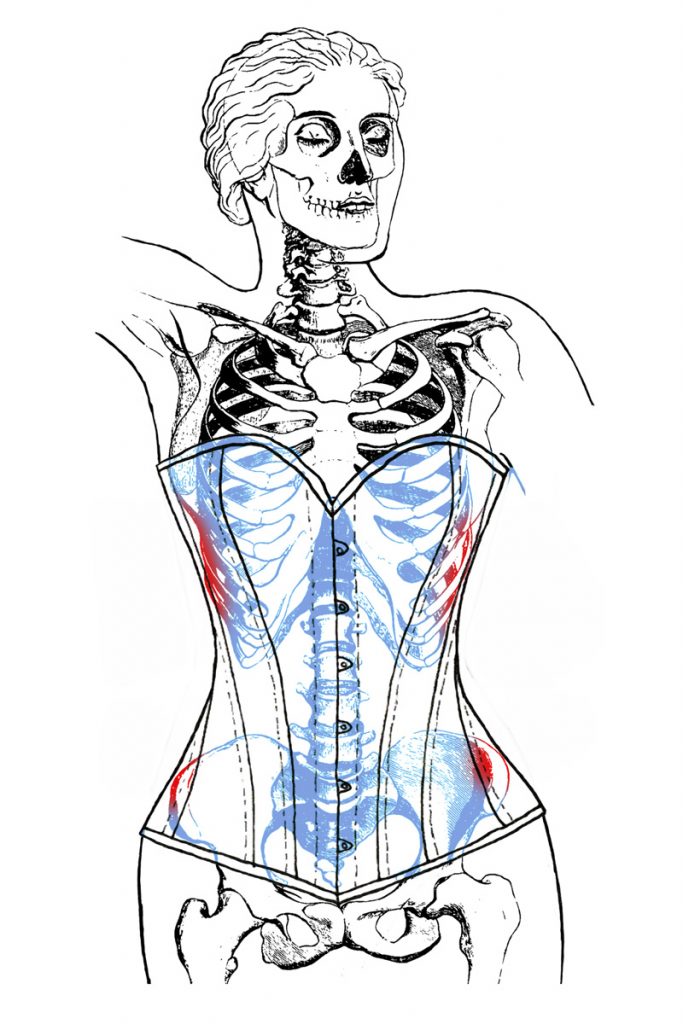 This corset has bust lined with boning to give you hourglass shape. – Bunny  Corset