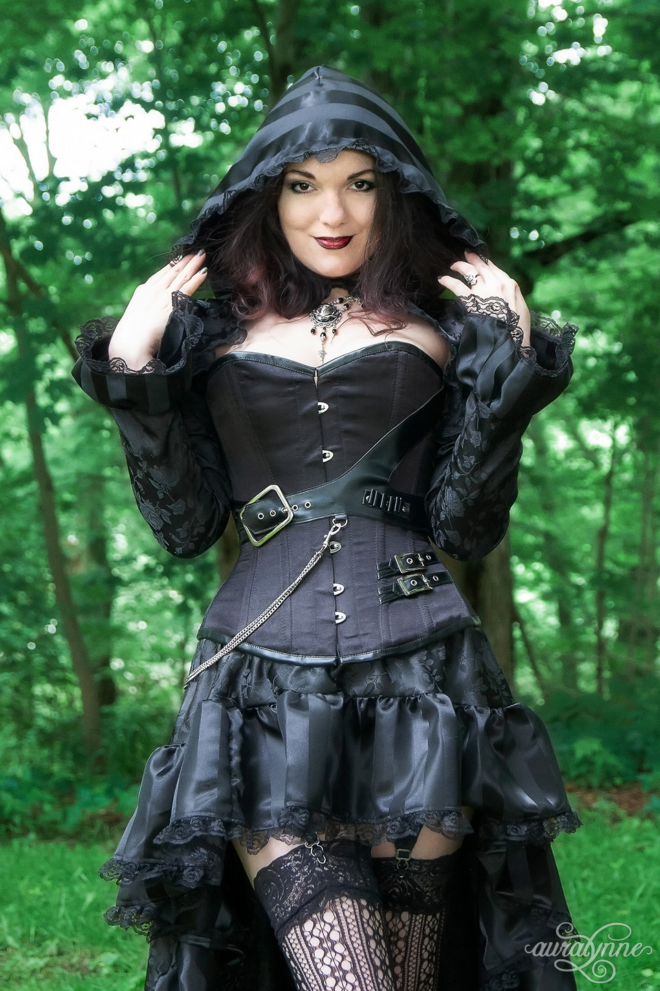 Black shop steampunk dress