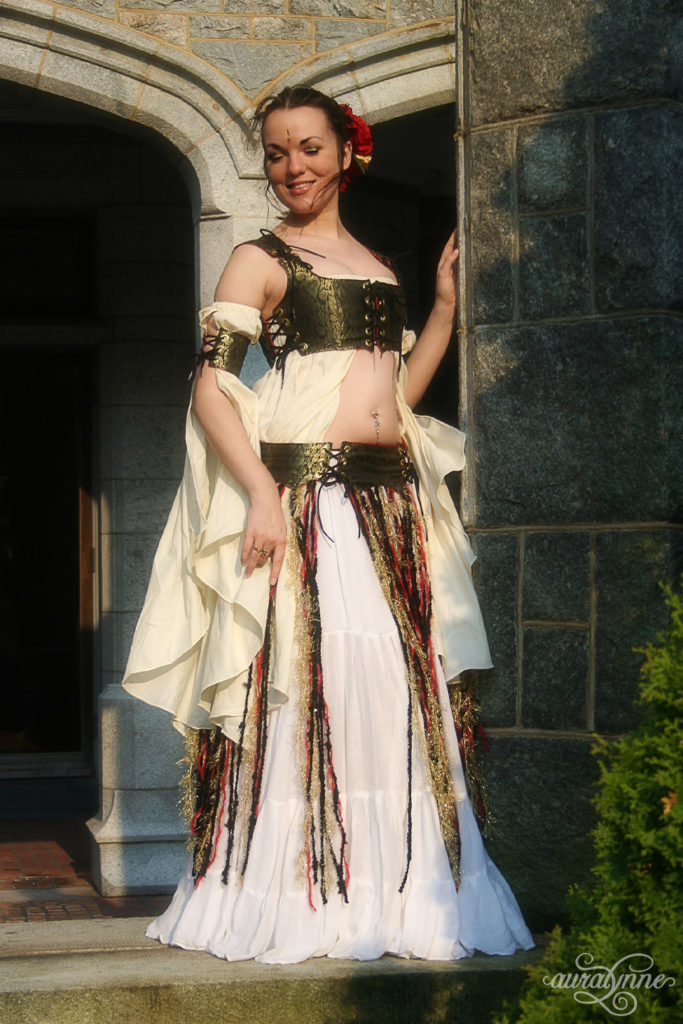 Gold Renaissance Belly Dance Costume