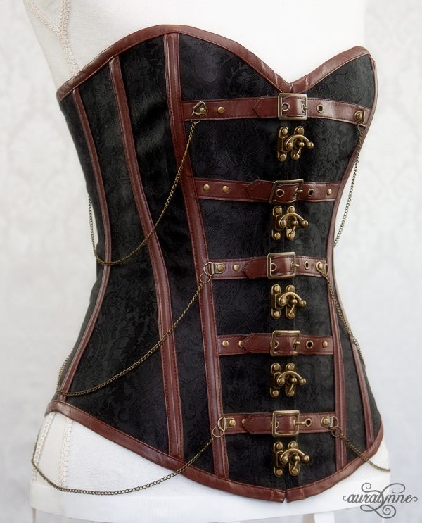 Copper Brown Steampunk Corset