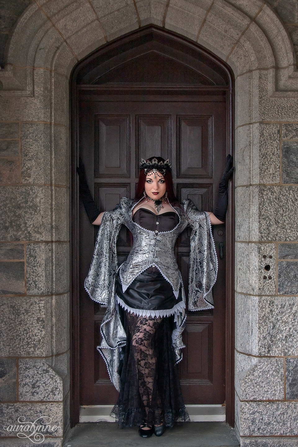 Black and silver queen costume