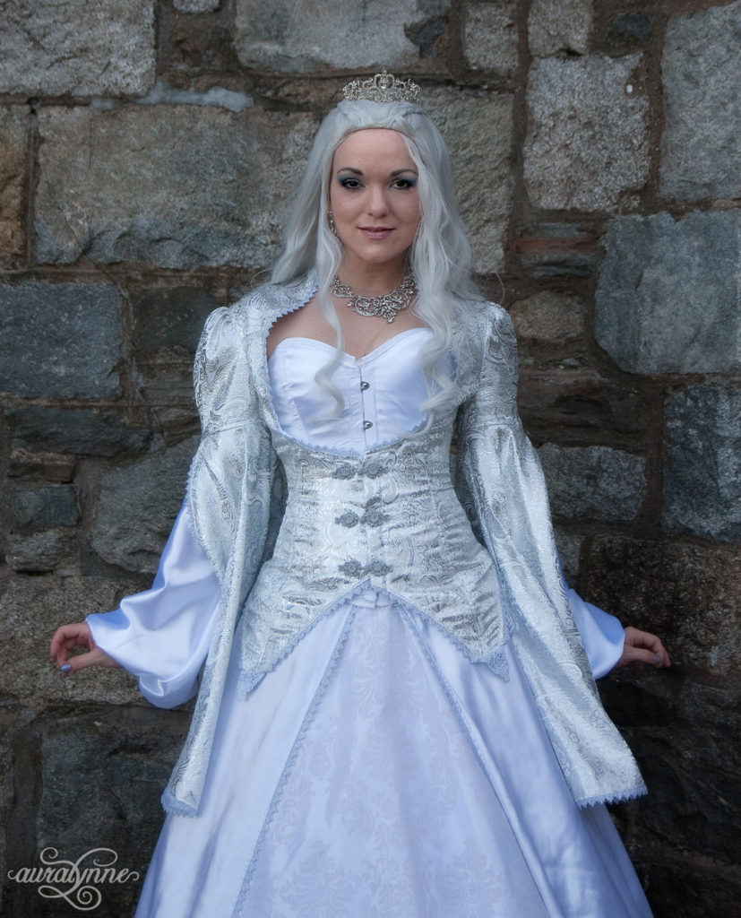 White Fantasy Queen Costume Bodice