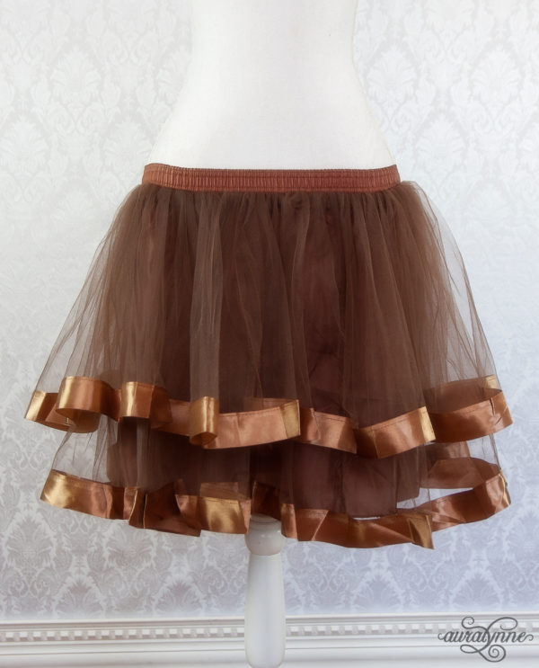 Brown Ribbon Petticoat Front