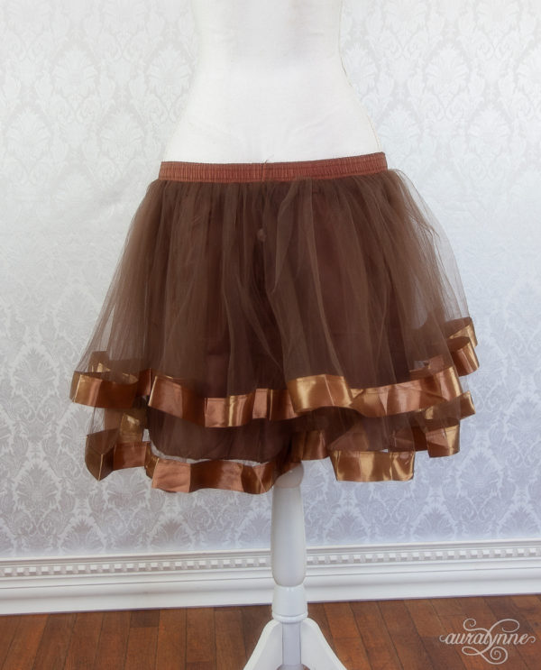 Brown Ribbon Petticoat Back