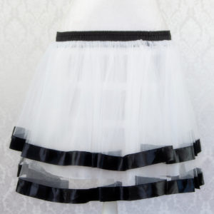 White Ribbon Petticoat Front