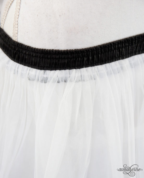 White Ribbon Petticoat Waistband