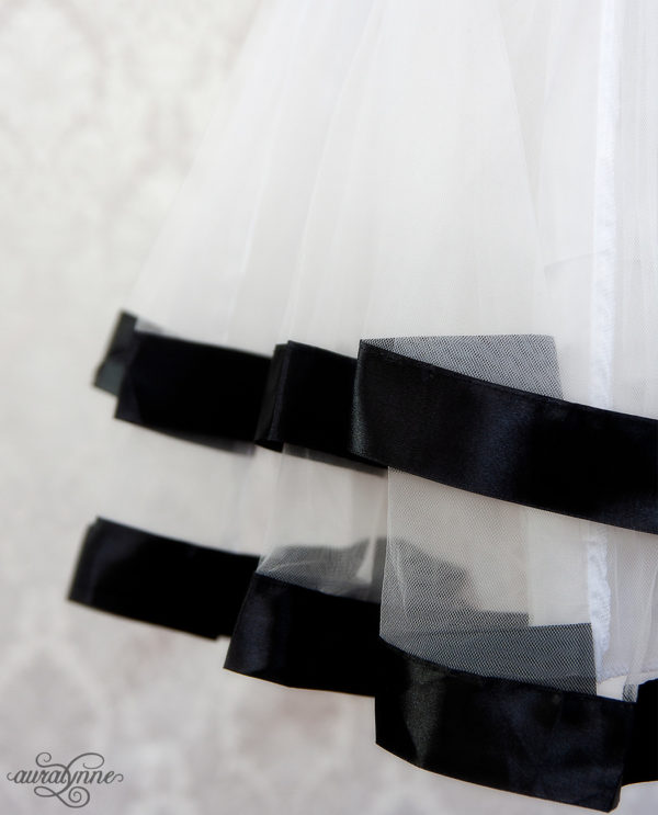 White Ribbon Petticoat Hem