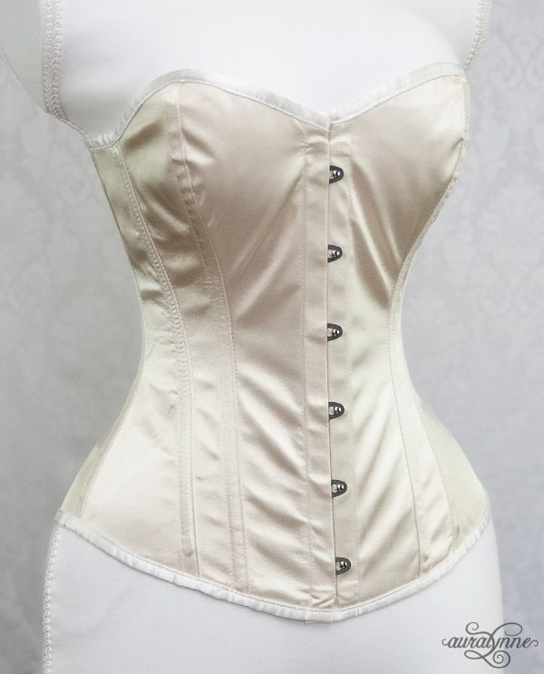 Ivory Satin Hourglass Corset