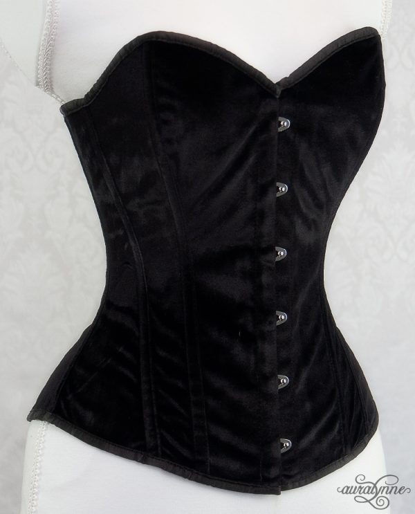 Black Velvet Hourglass Corset