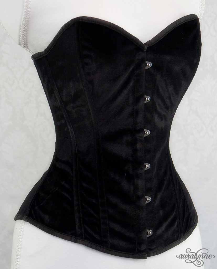 house of cb black velvet corset