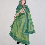 Lady in Green Cloak