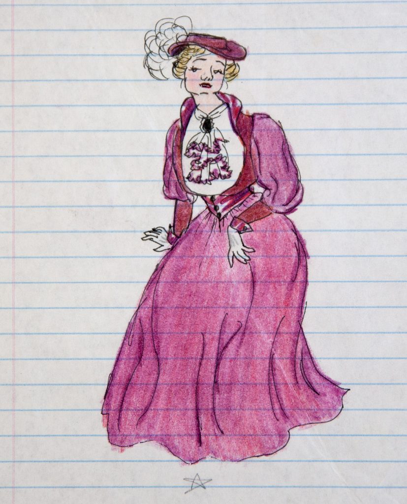 Burgundy Edwardian Gown
