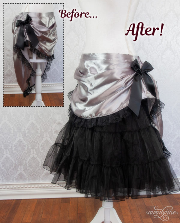 Black Petticoat Before and After