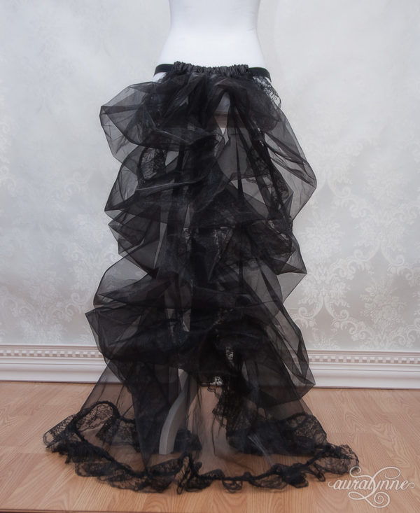 Black Bustle Petticoat back