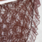 brown lace skirt hem
