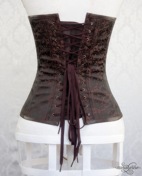 Brown Steampunk Corset Back