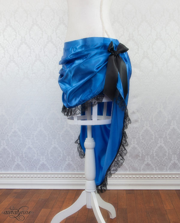 Blue Bustle Skirt Side