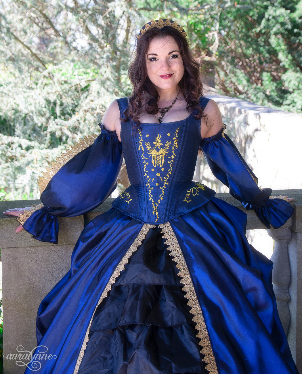 Blue Tudor Inspired Ball Gown – auralynne