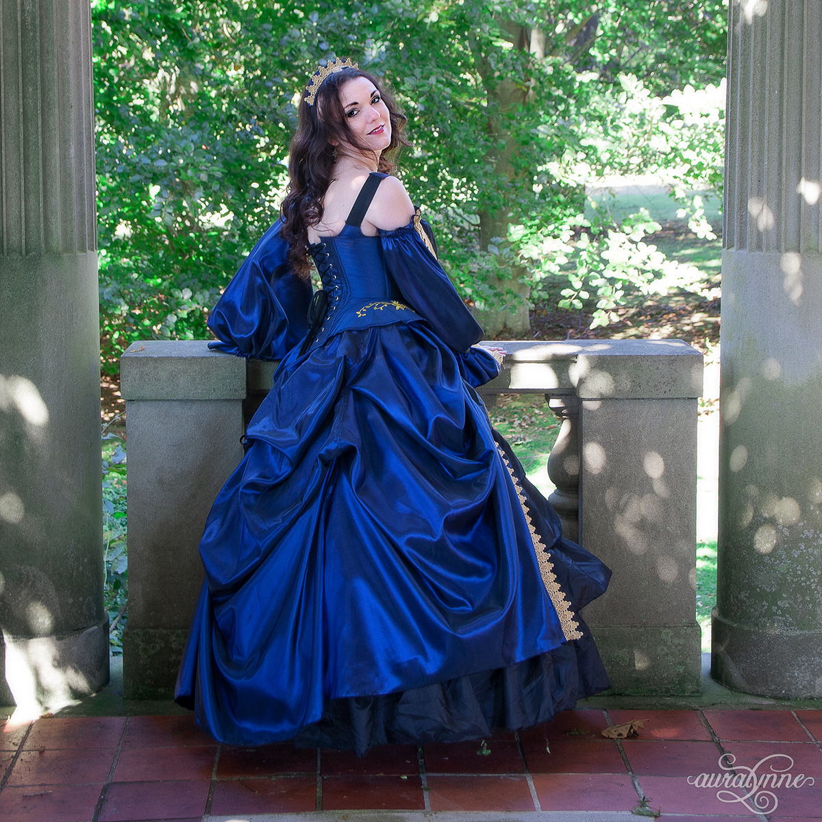 Blue Tudor Inspired Ball Gown – auralynne