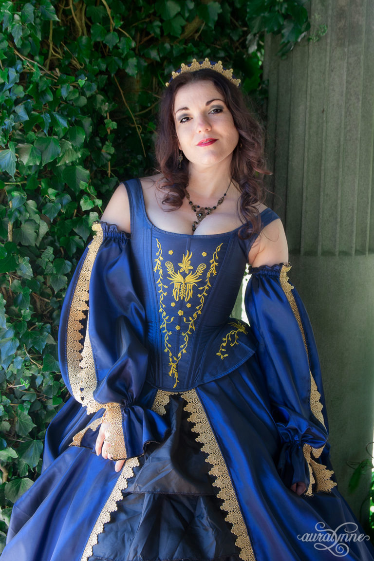 Blue Tudor Inspired Ball Gown – auralynne