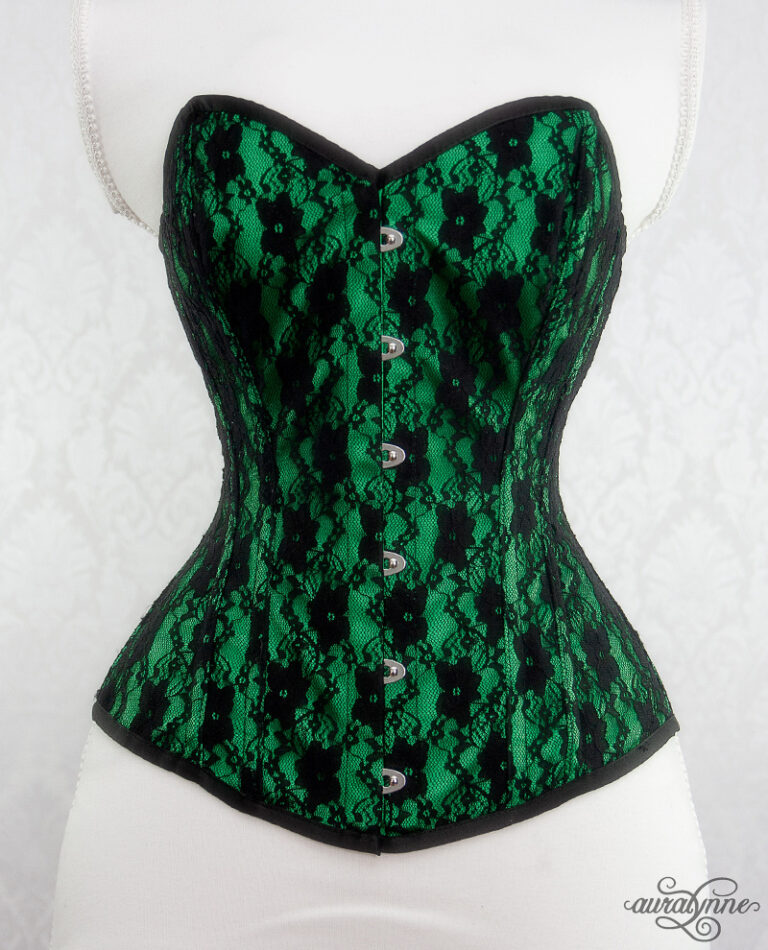 Emerald Lace-All-Over Corset – auralynne