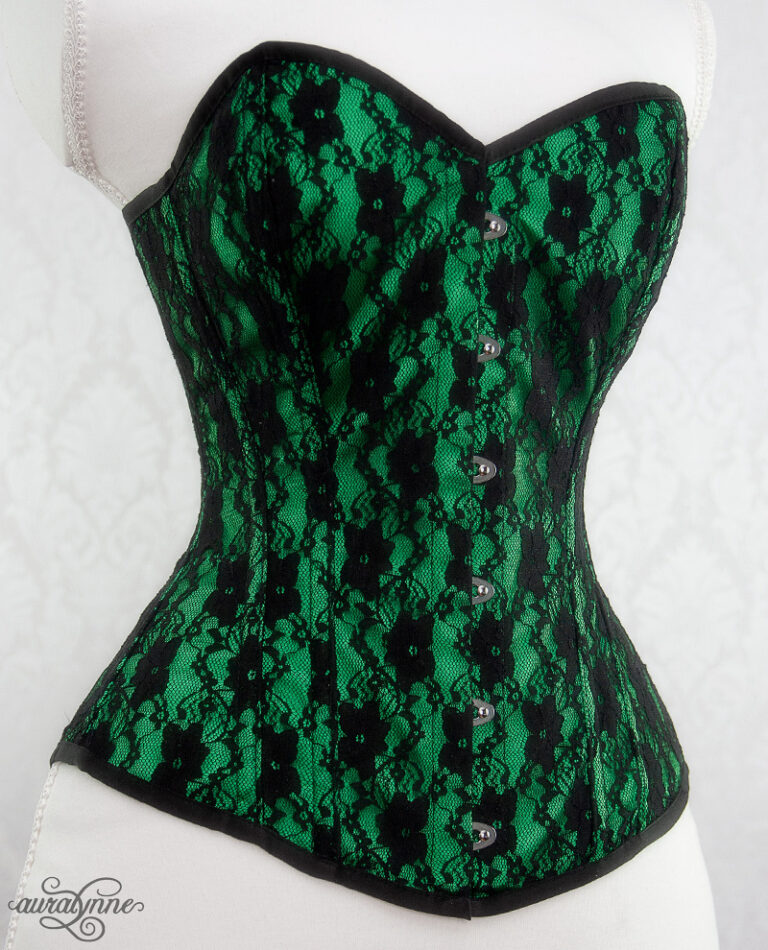 Emerald Lace-All-Over Corset – auralynne