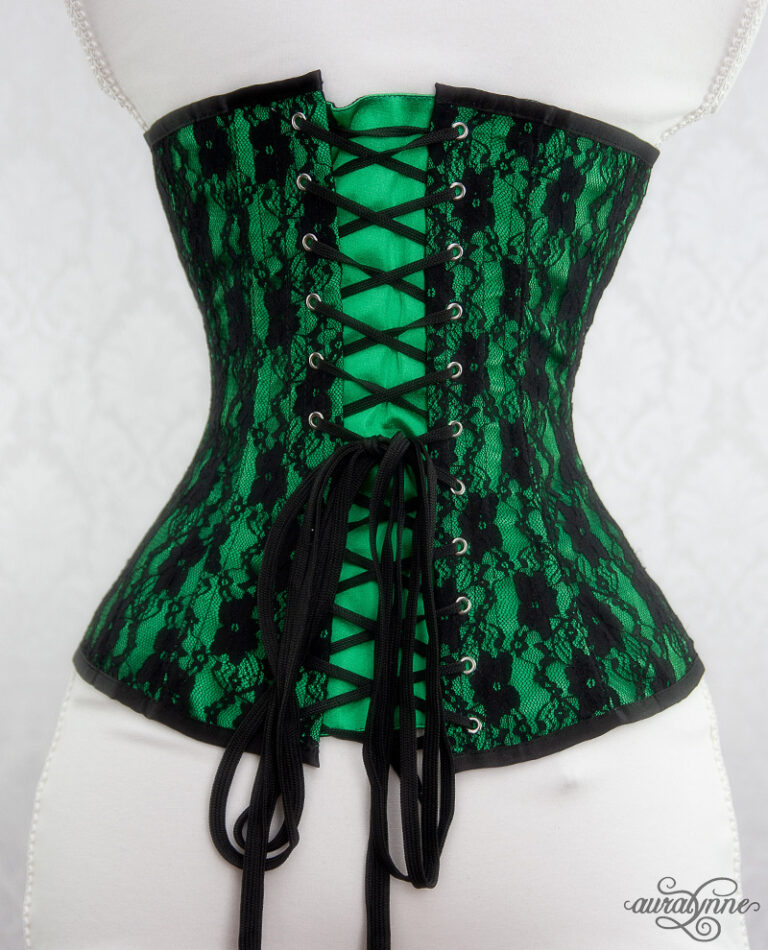 Emerald Lace-all-over Corset – Auralynne