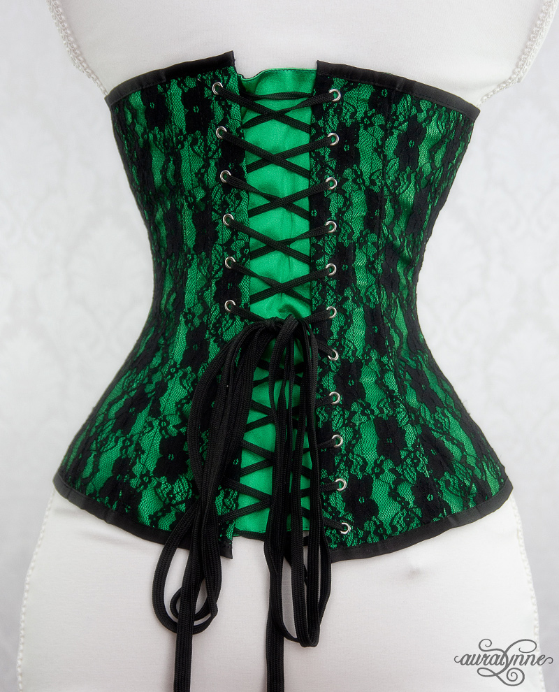 Emerald Lace-All-Over Corset – auralynne