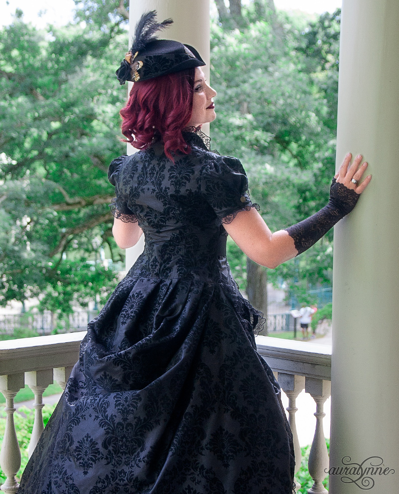 Steampunk Noir – Black Victorian Gothic Wedding Dress – auralynne