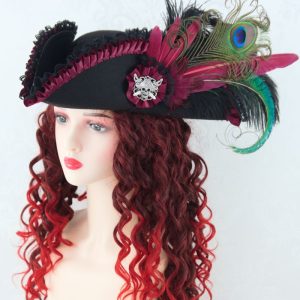 Lady Buccaneer Steampunk Victorian Pirate Hat