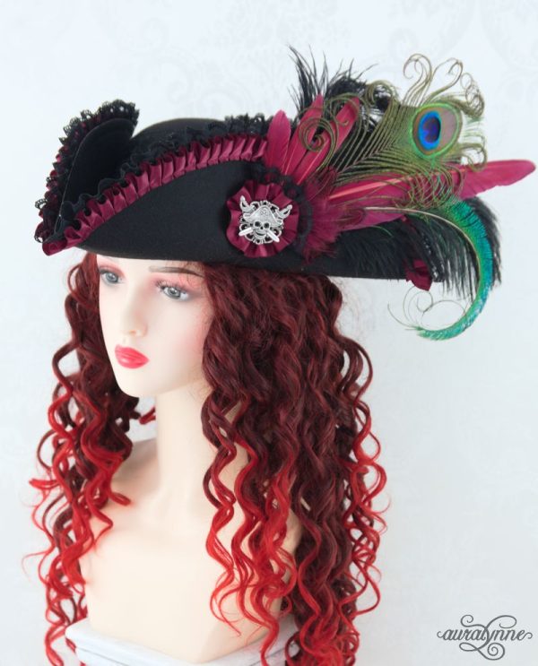 Lady Buccaneer Steampunk Victorian Pirate Hat