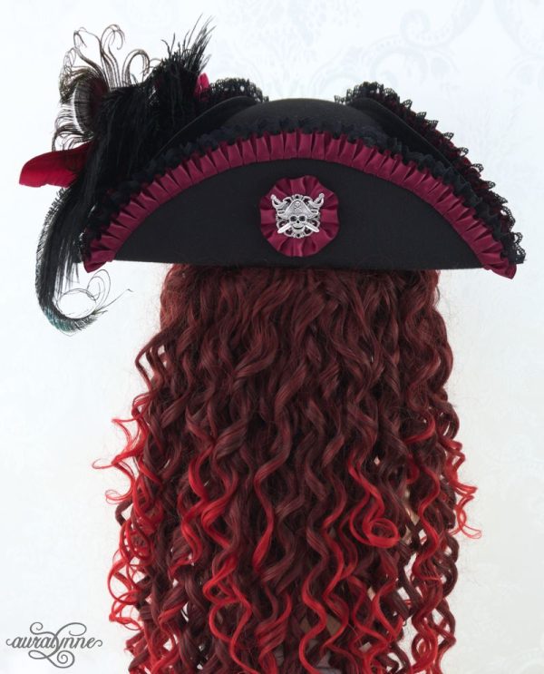 Lady Buccaneer Steampunk Victorian Pirate Hat - Image 4
