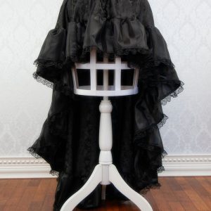 Belladonna Black Ruffle Steampunk Pirate Skirt - Made to Order