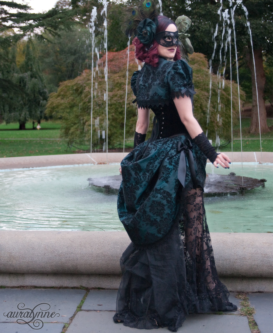 The Masquerade Gothic Victorian Velvet and Lace Vampire Gown Dress