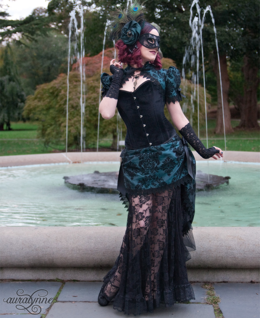 Puckers Pleats And Laces Masquerade Dress With Mask – Erica's Creative  Cavalcade