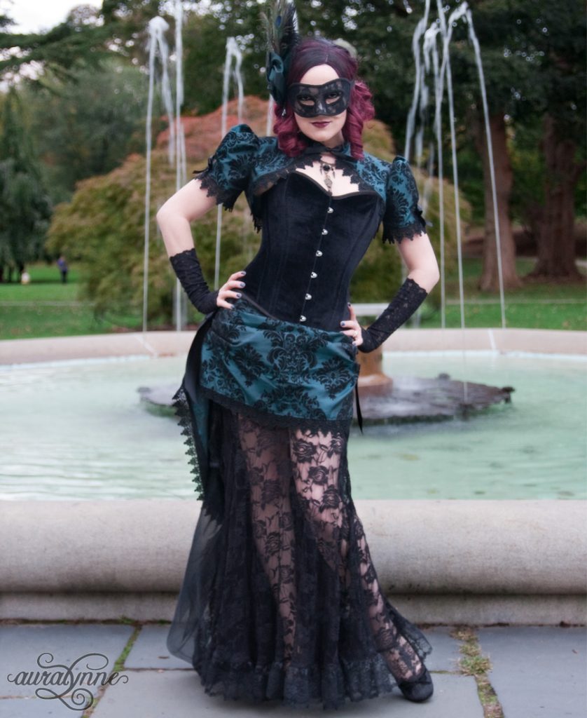 Dark Allure Custom Gothic Masquerade Ball Gown – auralynne