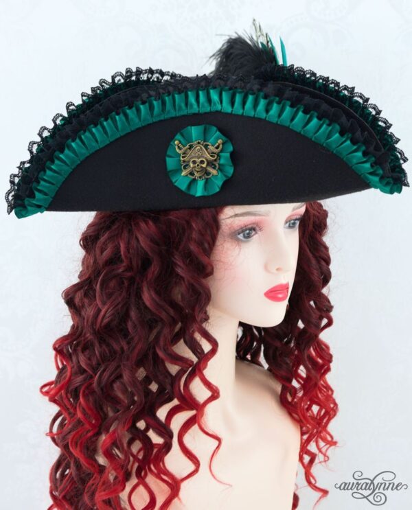 Lady Buccaneer Steampunk Victorian Pirate Hat - Image 7