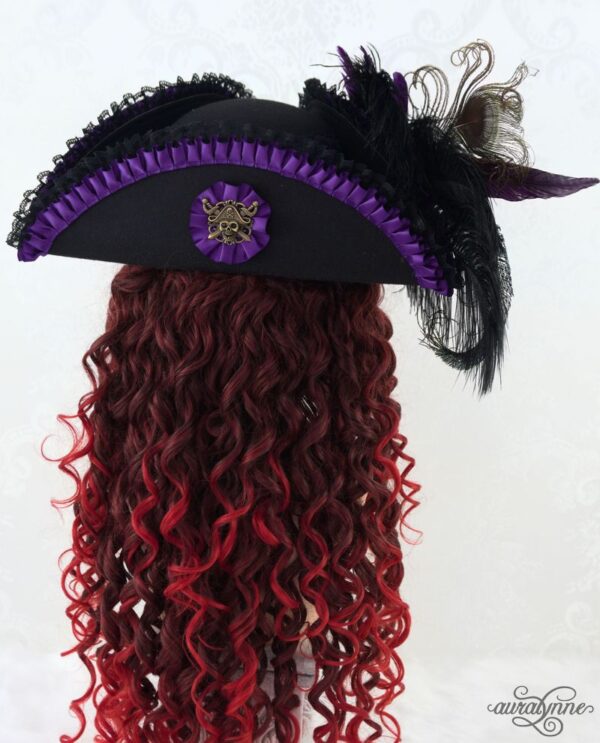 Lady Buccaneer Steampunk Victorian Pirate Hat - Image 12