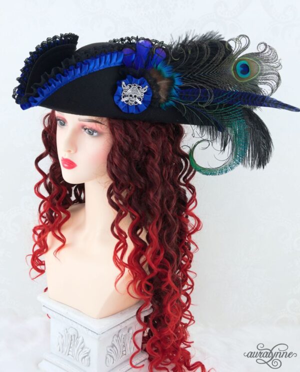 Lady Buccaneer Steampunk Victorian Pirate Hat - Image 13