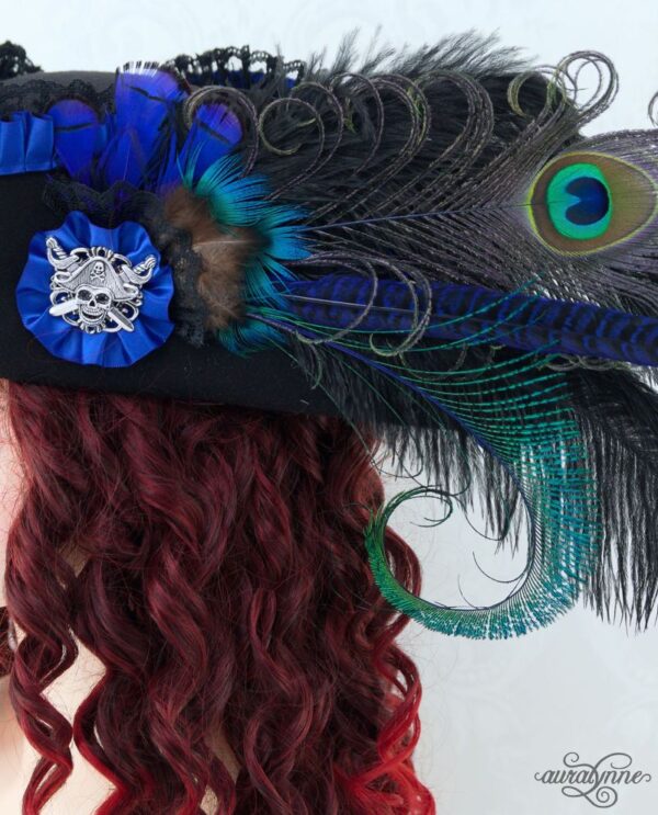 Lady Buccaneer Steampunk Victorian Pirate Hat - Image 14