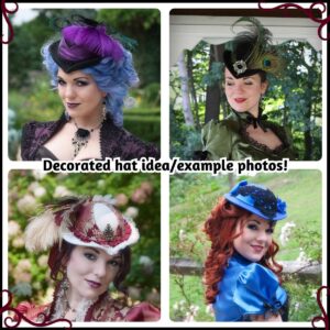 Decorated Victorian Bowler Hat - Made to Order